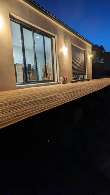 Pose d’une terrasse en bois