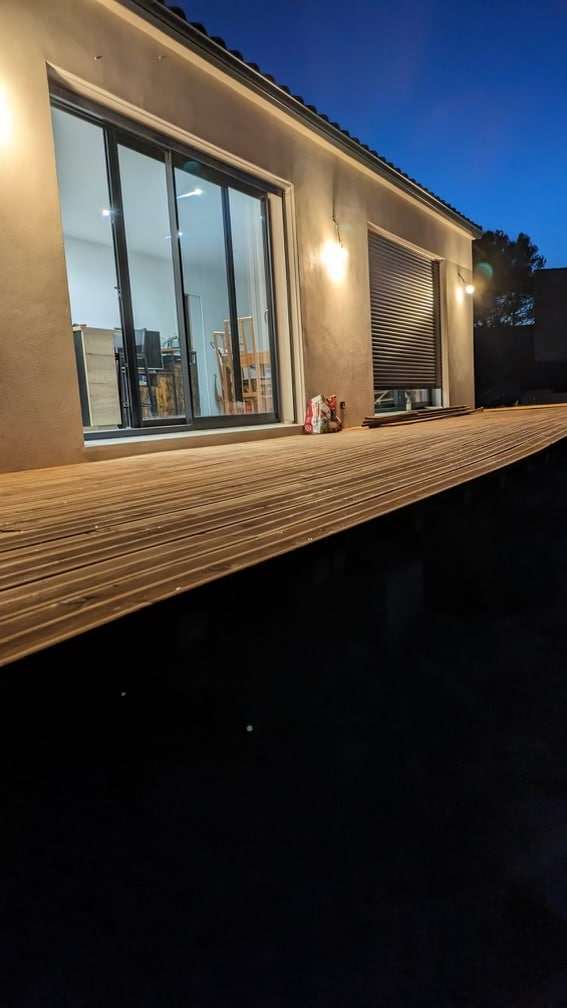Pose d’une terrasse en bois